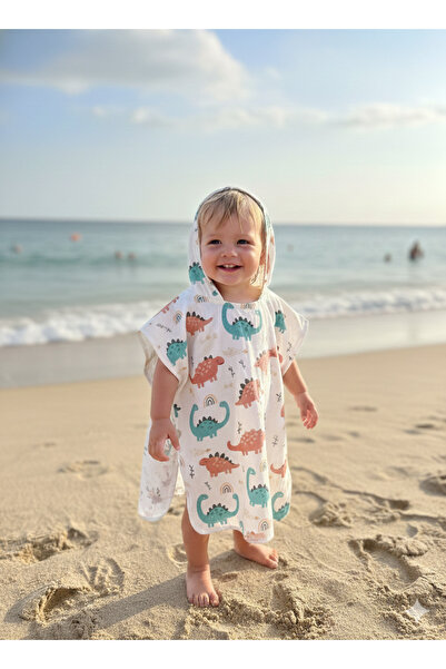 Pure Baby Organic 100% Cotton Hooded Beach Boy Baby Poncho, Can Be Used up to...