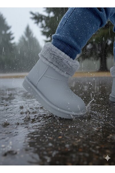 foopi حذاء سنووي إيفا للأطفال من الجنسين للربيع والثلج مقاس 26/27 - 34/35