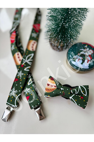 Joinkidz Özel Tasarım Erkek Çocuk Papyon ve Askı Seti