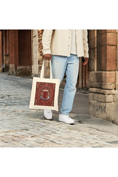 FALAVİ Tea Patterned Cloth Bag