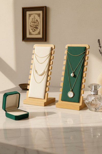 Generic Brand 2-Pack Decorative Jewelry Organizer Stand Necklace Bracelet Accessory Organizer Women's Gift