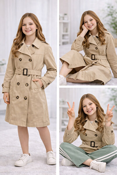 kahkaha kids Kız Çocuk Trençkot
