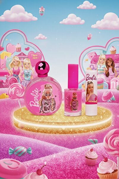 Barbie Lisanslı Parfüm Ve Oje Seti