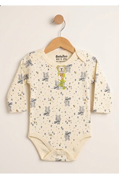 Lily and Co Digital Animal Patterned Small Long Sleeve 3-Piece Men's Bodysuit