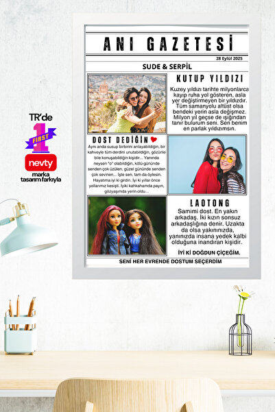 nevty a new world Anı Gazetesi Posteri, Doğum, Özel Gün, Nişan, Düğün, Her An...