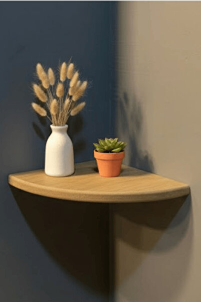 iDekor Single Wall Shelf Set (25 cm) – Stylish Corner Shelf for Hallways and ...