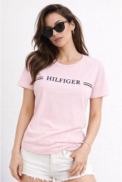Tommy Hilfiger Rundhals Organic Cotton Embroidered T-Shirt - Logo Detailed