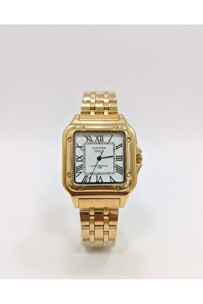 GOLDON Retro Roman Numerals Men's Wrist Watch with Steel Cord Corner