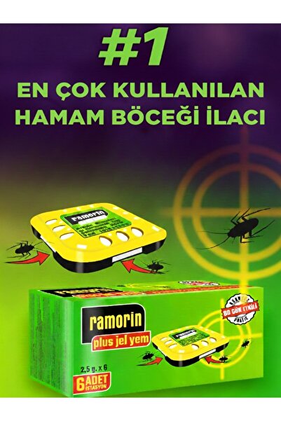 RAMORİN Hamam Böceği İlacı Böcek Yemi Böcek Kovucu hamam böceği,karınca,akrep...