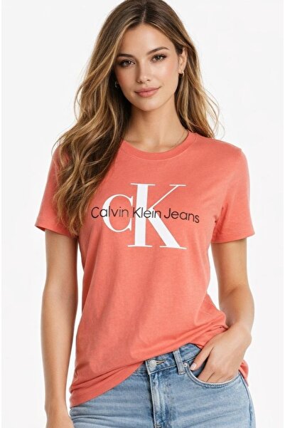 Calvin Klein Seasonal Monologo Woven Round Neck T-Shirt