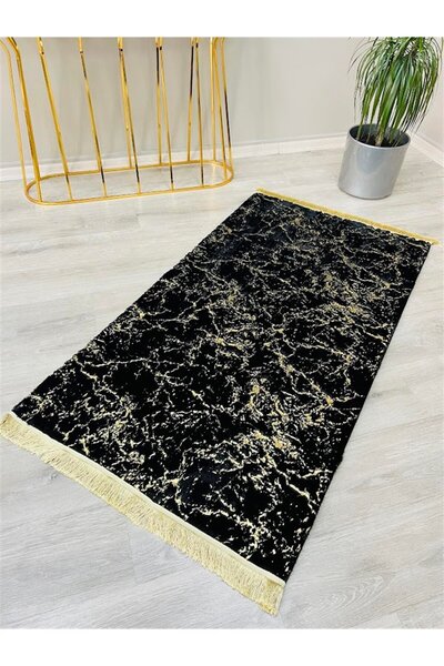 FeelHome Suadiye Tavşan Tüyü, Yumuşacık Kaymaz Taban, Ultra Lüks Mermer Desen...