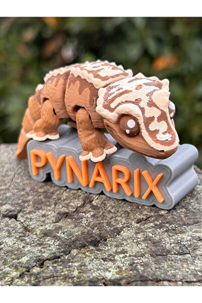 pynarix Kertenkele Figür Oyuncak -Doğanın Zarif Akrobatı:Tepeli Gecko🦎🌿3D H...