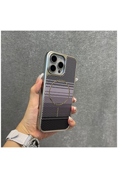 Zebana iPhone 13 Pro Uyumlu Kılıf Velora Series Kılıf (Kablosuz Şarj) Gri