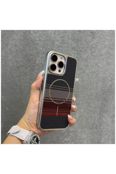 Zebana Apple iPhone 13 Pro Max Uyumlu Kılıf Velora Series Kılıf (Kablosuz Şar...