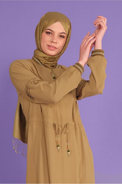 Alvina معطف بأساور مطاطية وأربطة 10385