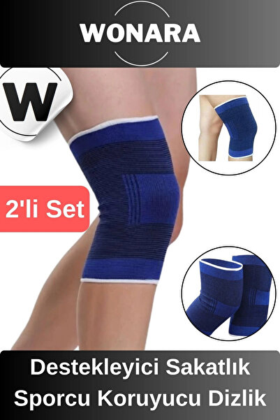 Wonara Premium Esnek Sporcu Diz Koruyucu Elastik Bandaj Destekleyici Sakatlık...