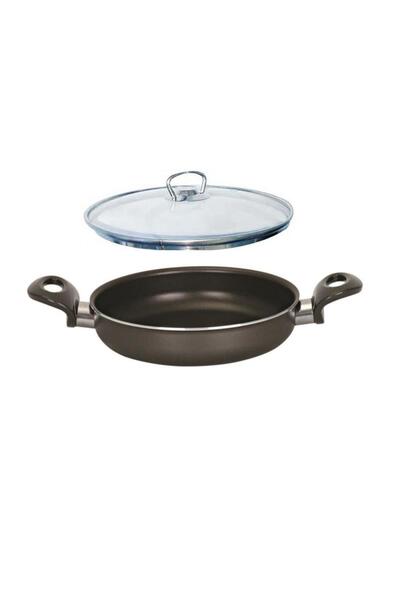 Mehtap وعاء أونيكس تيفلون 22 سم مع غطاء زجاجي