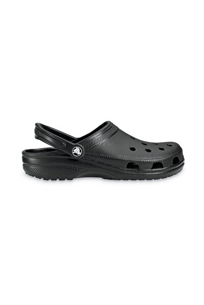 Crocs Unisex logo značky Pohodlné čierne papuče na každodenné použitie 10001-001