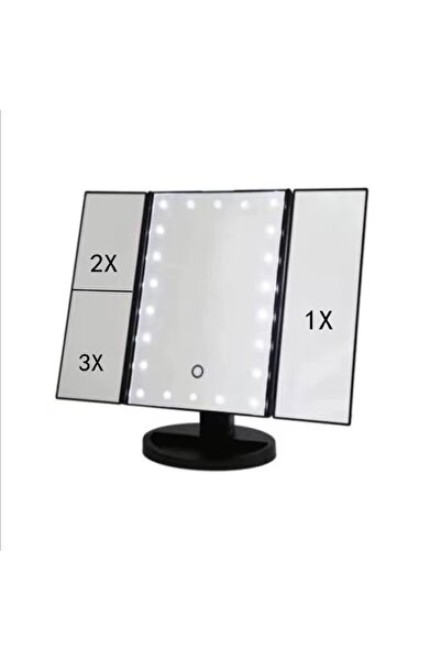 Biki مرآة مكياج مزودة بـ 22 مصباح LED تعمل بالبطارية