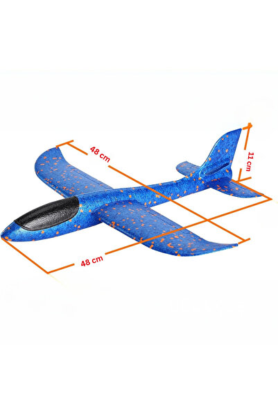 Store EPP Köpük El Fırlatmalı Uçak 48 cm – Dayanıklı Uçan Oyuncak Uçak – Açık...