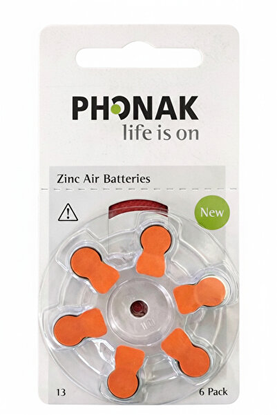 PHONAK 13 numara kulak cihazı pili 1 kutu