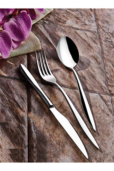 Kahramanlar 72 Parça Çelik Çatal Kaşık Bıçak Takımı 12 Kişilik