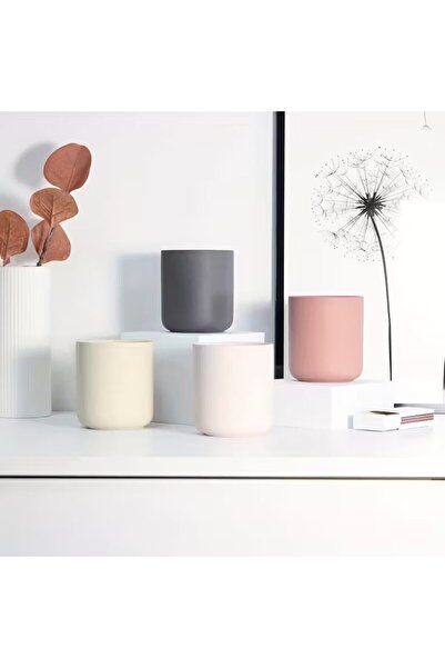Generic Luxury Ceramic Candle Jars with Lid. 4pcs