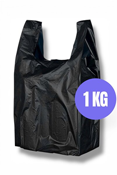 livaambalaj Siyah Atlet Market, Manav, Çöp 1. Kalite Büyük Boy Poşet 1 Kg