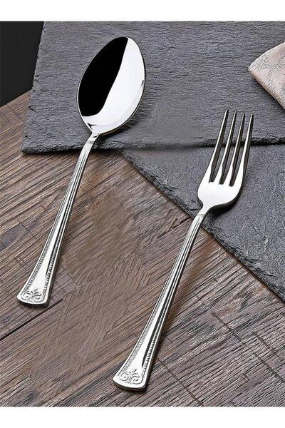 Kahramanlar Fork Spoon Set 30 Pieces for 6 People