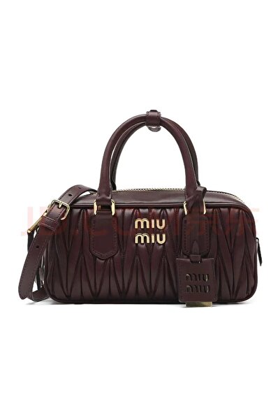 Gene حقيبة MM الصغيرة Arcadie ذات المقبض العلوي من جلد نابا المبطن، حقيبة كتف...