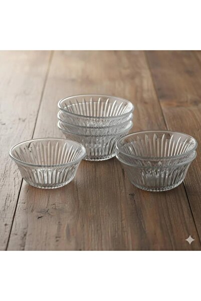 Dania Glass yogurt set for sweets and nuts, 6 pieces, transparent, 14*7 cm