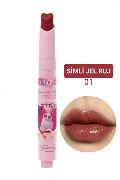 magic casa Kalp Uçlu Jel Ruj 01 – Doğal Parlaklık & Yumuşak Doku
