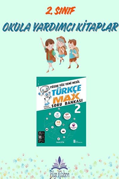 Ata Yayıncılık 2. Sınıf Türkçe Max Soru Bankası.