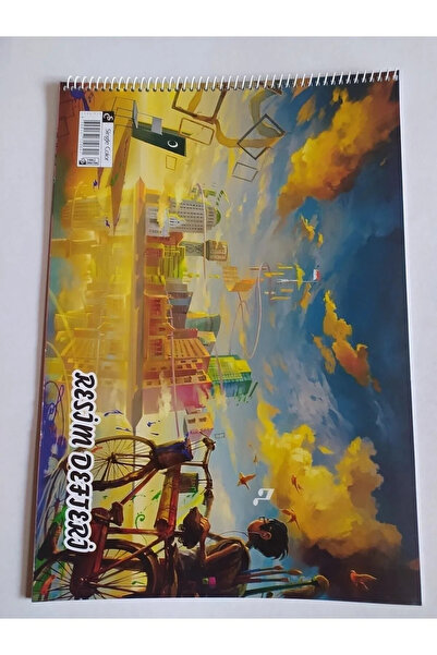 SC 15 Yaprak Spiralli Resim Defteri 25x35 Cm