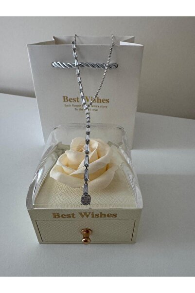 YUELL Sevgiliye Özel Hediye Sevgililer Günü Hediyesi Sonsuzluk Gül Tasarımlı ...