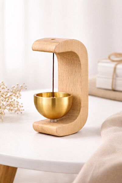 Şirin Dekoratif Zen Ahşap Kapı Zili -Kablosuz Kapı Zili