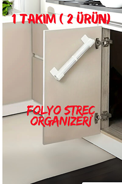 SUPERPUP Streç,folyo,çöp Poşeti,pişirme Kağıdı Askı Aparatı ( 1 Takım 2 Adet ...