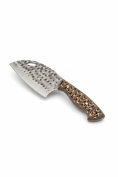 Kibele HandMade Özel Dövme İzli Almazan Şef Bıçağı - Dramer İşlemeli Verzalit...