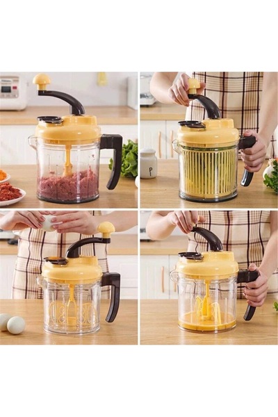 CC قطاعة خضار متعددة الوظائف قطاعة مع نشافة مع خلاط يدوي الحل الامثال والاسرع...