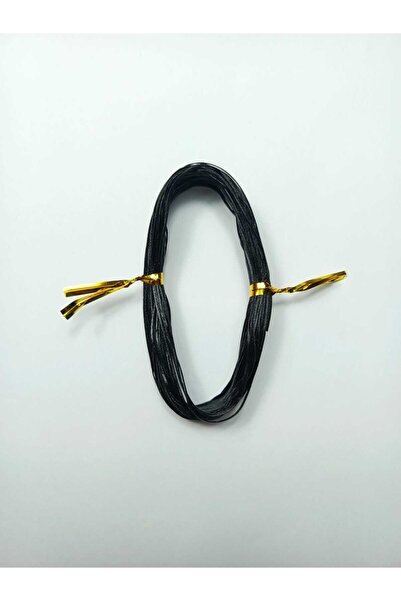 Eskişehir hobi sanat 0.6 Mm 20 Metre Siyah Renk Mumlu ip Saraç Deri Dikiş ipi...