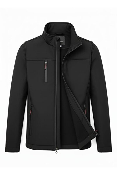 H&A İSTANBUL معطف شتوي للرجال ياقة مرتفعة متوسطة الطول مقاوم للماء والرياح من...