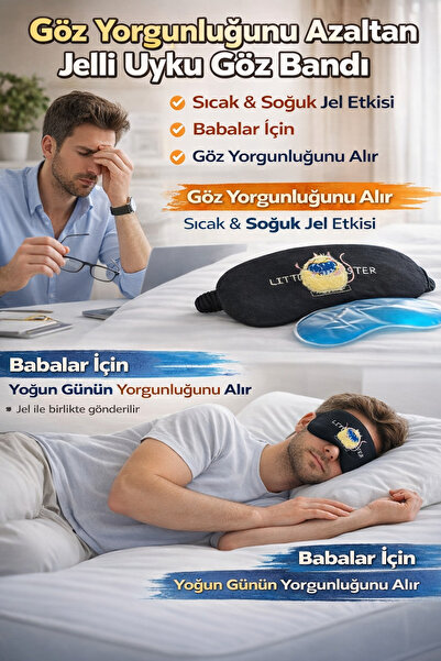 Tokacınız Jelli Uyku Göz Bandı — Işık Geçirmez & Soğuk-Sıcak Jel Destekli Rah...