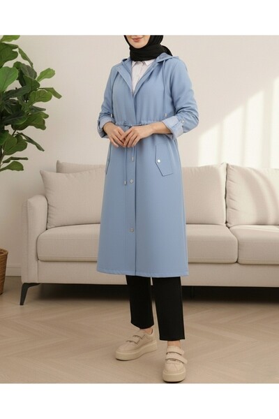 HİJABAYA Тренч з підкладкою в смужку