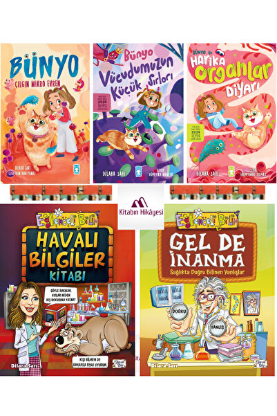 Timaş Çocuk Dilara Sarı -Bünyo 1-2-3- Vücudumuzun Küçük Sırları, Havalı Bilgi...