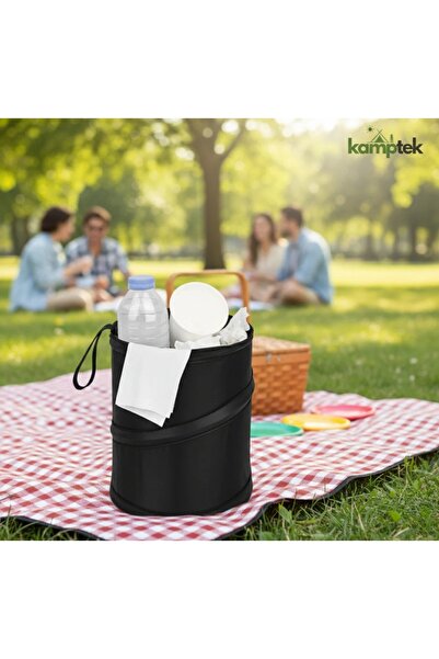 kamptek kamp teknolojisi سلة مهملات محمولة للكرفانات والتخييم بتصميم لا يشغل ...