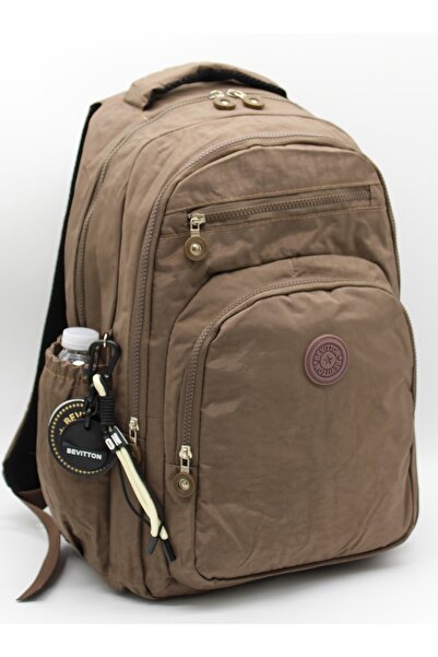 Bevitton Rucsac de școală unisex din nurcă din material impermeabil 2300