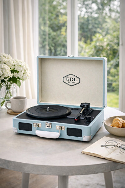 GDL Retro Çanta Pikap T317b Mavi (BLUETOOTH-ŞARJLI-AUX-METAL IĞNELİ) "orijina...