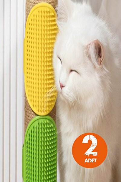 safestore 2'li Set Kedi Kaşınma Aparatı Köşe Tarağı Hayvan Tüy Toplama Yıkama...