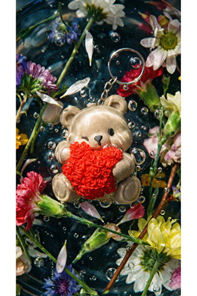 Epic Crafting Peek a Bear Keychain/Pendant - Valentine's Day Gift