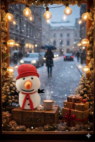 elifim home Peluş Kardan Adam 45 Cm Yeni Yıl Yılbaşı Hediyelik